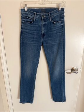 MOTHER Dark Wash Straight Leg Jeans